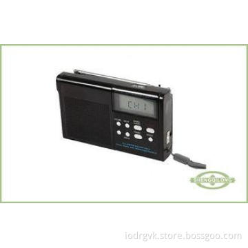3.5mm Weather Alert Radios Rechargeable Weather Forecast Ra